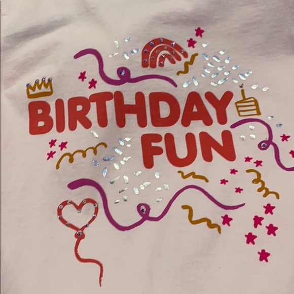 Gymboree Birthday Tee Girls L 10/12 - Picture 2 of 8